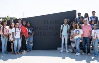 AYLF Mississippi & Arkansas 2023-24 cohort at memorial in September 2023