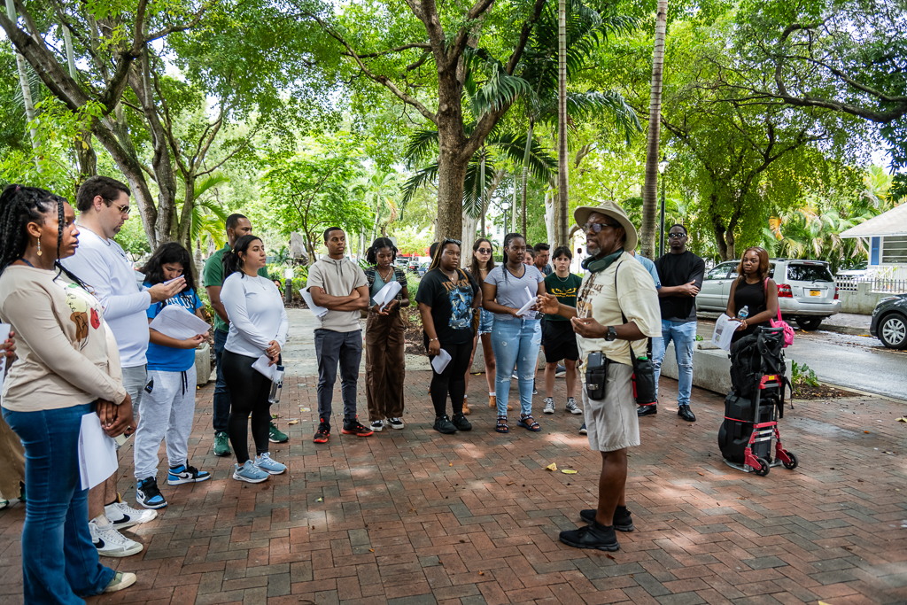 Fellows on local community tour, Miami, September 2023