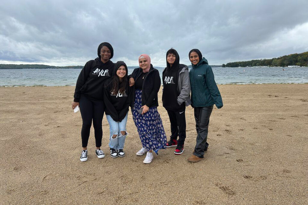 AYLF Chicago 2023-23 cohort members at retreat, Lake Geneva, WI, October 2023.